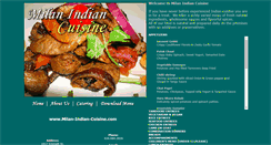 Desktop Screenshot of milan-indian-cuisine.com