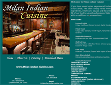 Tablet Screenshot of milan-indian-cuisine.com